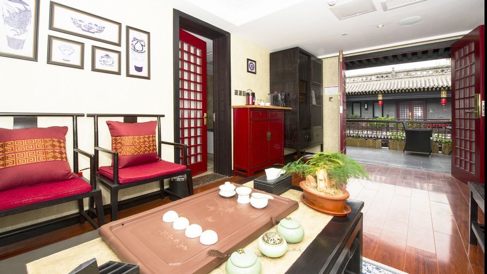 Fuxue Qiuguo Hotel Beijing Nanluoguxiang Siheyuan Branch Buitenkant foto